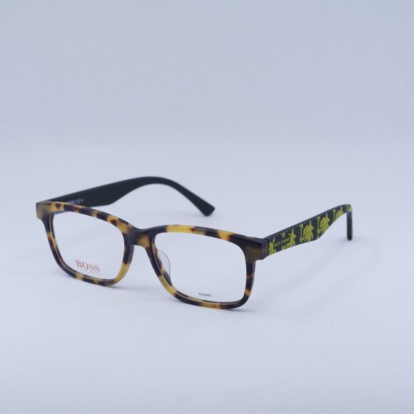 🕶️ New Hugo Boss BO 0262/F TBB  Eyeglasses - Yellow Havana Frame - Picture 1 of 13
